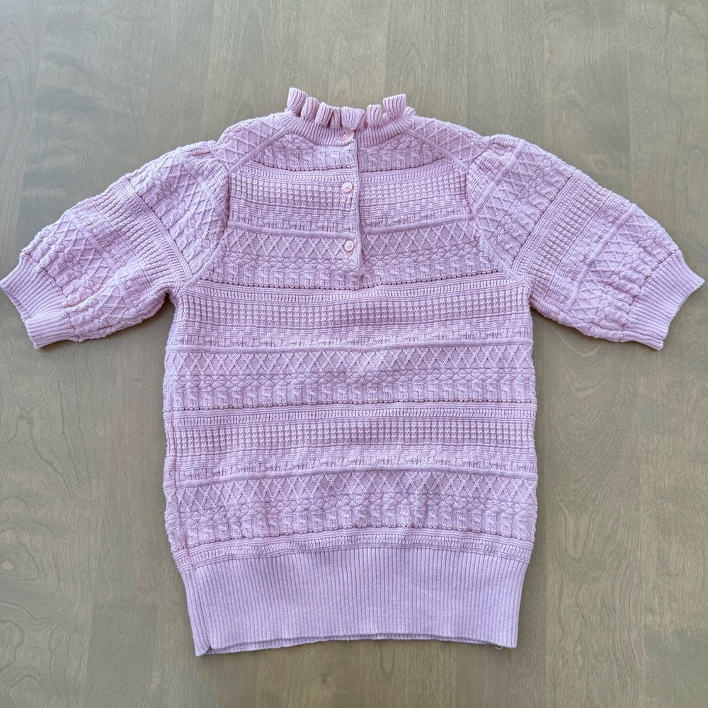 Janie and Jack The Heights Sweater Top in Peachskin Girls size 12 - Picture 2 of 4